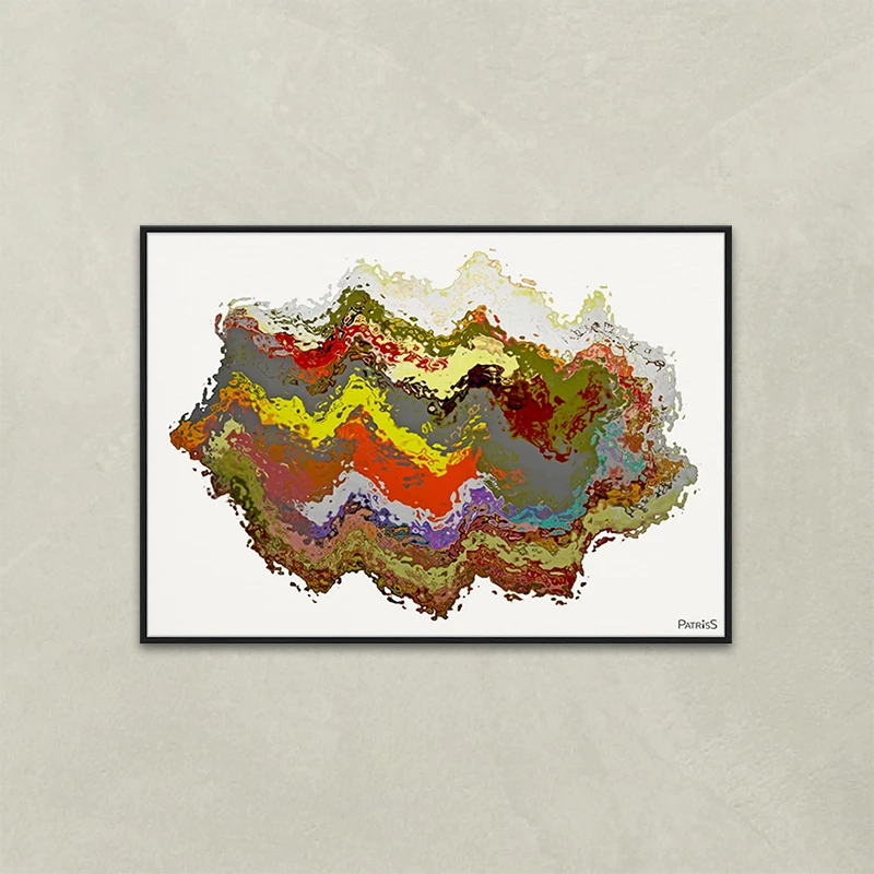 Boogie by PatrisS, horizontal poster 70x100, black wood frame.