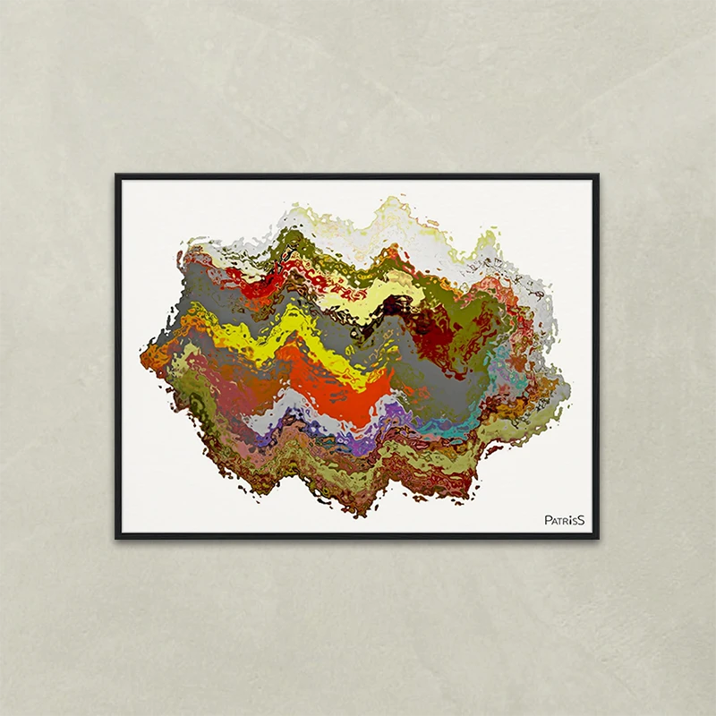 Boogie by PatrisS, horizontal poster, black wood frame.