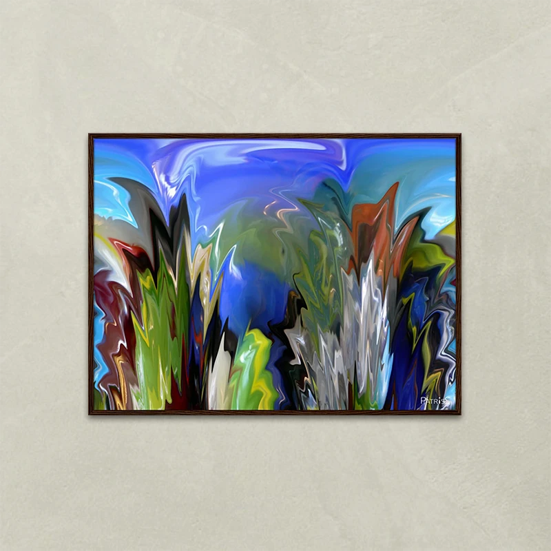 Miss Marble by PatrisS, horizontal poster, dark wood frame.