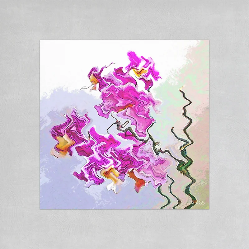 Orchidée by PatrisS, square poster.