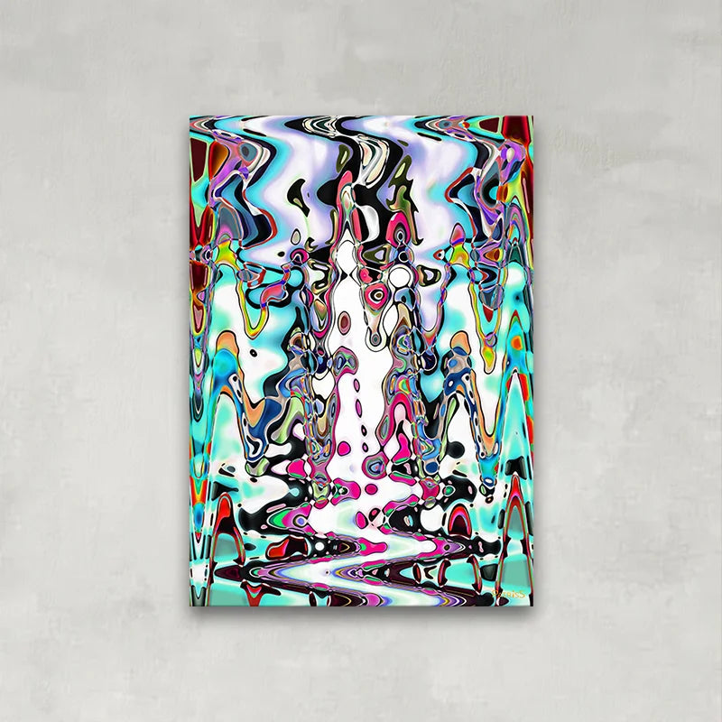 Psychoptical by PatrisS, direct print on aluminium Dibond, vertical art print 70x100.