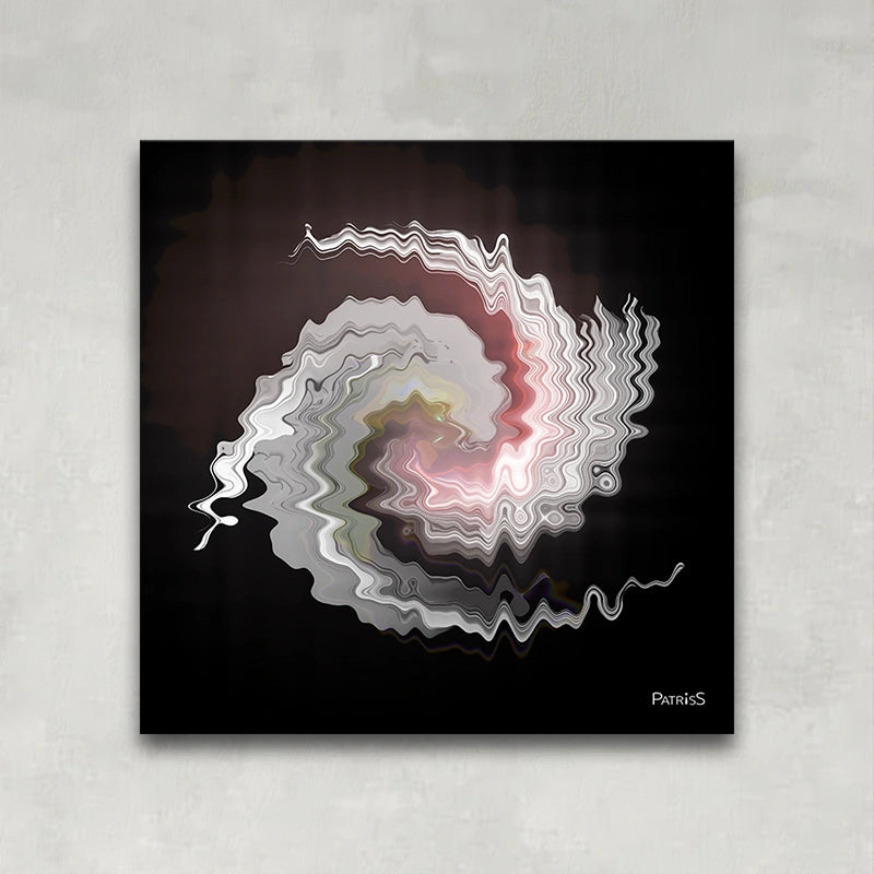 Twistsmog PatrisS, direct print on aluminium Dibond, square art print.