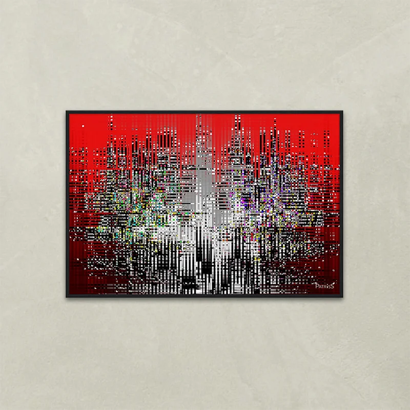 Urban by PatrisS, horizontal poster, black wood frame.