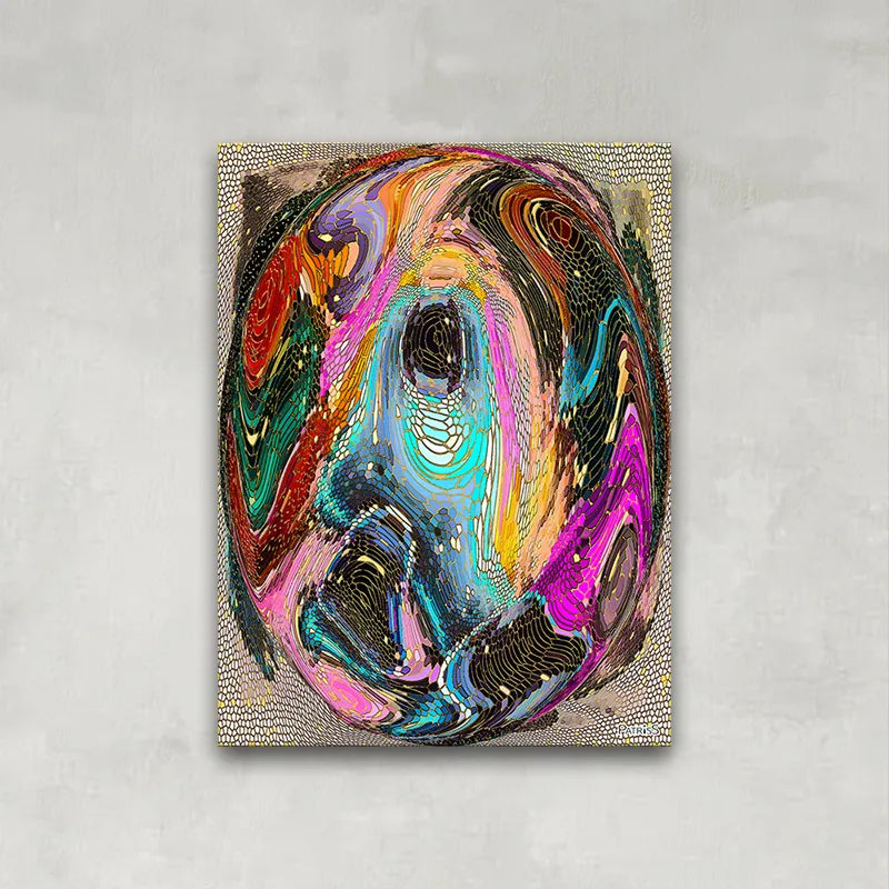 Vision by PatrisS, direct print on aluminium Dibond, vertical art print.