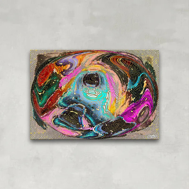 Vision by PatrisS, direct print on aluminium Dibond, horizontal art print 70x100.