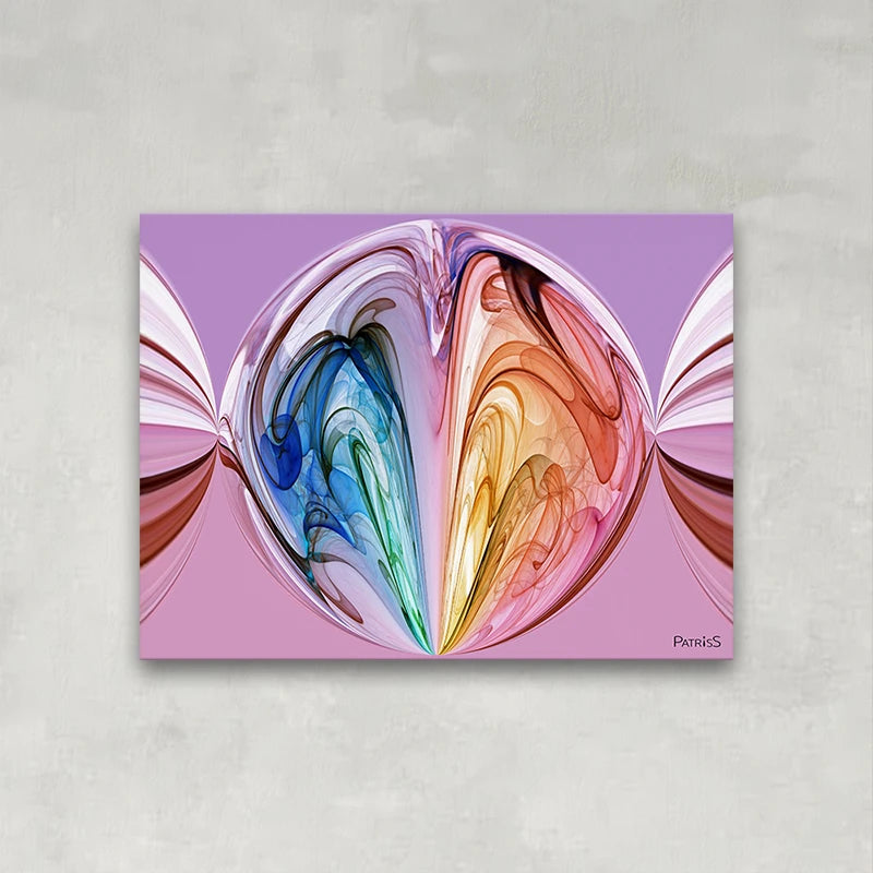 Volutes by PatrisS, direct print on aluminium Dibond, horizontal art print.