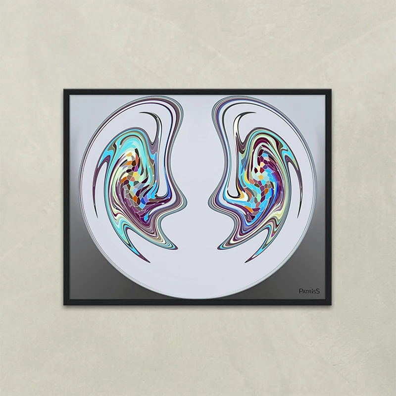 Zen by PatrisS, horizontal poster 40x50, black wood frame.